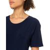 Norma Kamali Women’s Short Sleeve Side Slit Gown(True Navy)