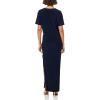 Norma Kamali Women’s Short Sleeve Side Slit Gown(True Navy)