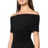 Norma Kamali Women’s Sleeveless Cowl Neck Combo Flared Gown(Black)