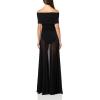 Norma Kamali Women’s Sleeveless Cowl Neck Combo Flared Gown(Black)