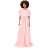 Norma Kamali Women’s Belted Flared Maxi Dress(Ballet Pink)