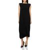 Sleeveless Twist Midcalf Dress(Black)