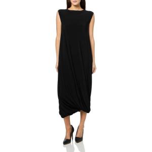 Sleeveless Twist Midcalf Dress(Black)