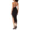 Norma Kamali Women’s Halter Side Drape Gown(Black)