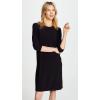 Norma Kamali Women’s Kamali Kulture Go Crew Neck Dress(Black)