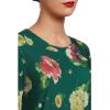 Norma Kamali Women’s Kamali Kulture Go Crew Neck Dress(Floral Green Multi)