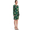 Norma Kamali Women’s Kamali Kulture Go Crew Neck Dress(Floral Green Multi)