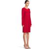 Norma Kamali Women’s Kamali Kulture Go Crew Neck Dress(Tiger Red)