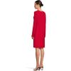 Norma Kamali Women’s Kamali Kulture Go Crew Neck Dress(Tiger Red)