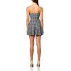 Norma Kamali Women’s Strapless Grace Mini Dress(Large Houndstooth)