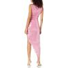 Norma Kamali Womens Tara Side Drape Gown (22) Cocktail Dress(Candy Pink)