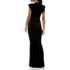 Norma Kamali Women’s V Neck Rectangle Gown(Black)