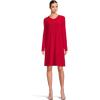 Norma Kamali Women’s Kamali Kulture Go Crew Neck Dress(Tiger Red)