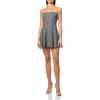 Norma Kamali Women’s Strapless Grace Mini Dress(Large Houndstooth)