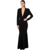Single Breasted BOY FIT Fishtail Gown(Black)