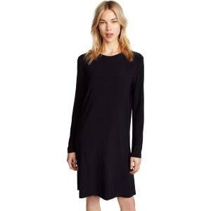 Norma Kamali Women’s Kamali Kulture Go Crew Neck Dress(Black)
