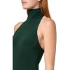Norma Kamali Women’s Halter Turtle Fishtail Gown(Dark Emerald)