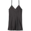 Norma Kamali womens Bias Slip Mini Dress(Black)