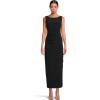 Norma Kamali Women’s Sleeveless Shirred Waist Gown(Black)
