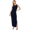Norma Kamali Women’s Sleeveless Shirred Waist Gown(True Navy)