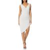 Norma Kamali Womens Tara Side Drape Dress(Fog)