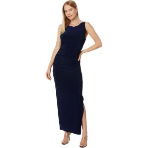 Norma Kamali Women’s Sleeveless Shirred Waist Gown(True Navy)