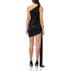 Norma Kamali Women’s Pickleball Diana Dress W/Bow(Black)