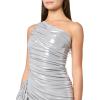 Norma Kamali Women’s Pickleball Diana Dress W/Bow(Silver)