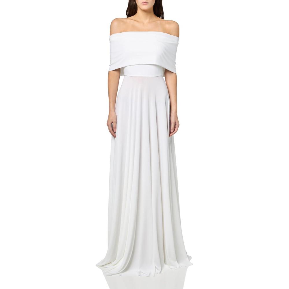 image:imageSleeveless Cowl Neck Flared GownSnow White