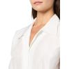 Norma Kamali Women’s Super Oversized Boyfriend Nk Shirt Bodysuit(Snow White)