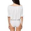 Short Sleeve Peasant Bodysuit(Snow White)