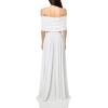 Sleeveless Cowl Neck Flared Gown(Snow White)