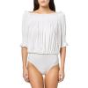 Short Sleeve Peasant Bodysuit(Snow White)