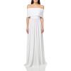 Sleeveless Cowl Neck Flared Gown(Snow White)