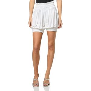 Norma Kamali Womens Peasant Puff Shorts(Snow White)