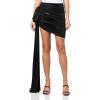 Norma Kamali Women’s Diana Pickleball Skirt W/Bow(Black)