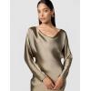 Norma Kamali Women’s Dolman Maria Dress to Midcalf(Elm)
