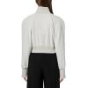 Norma Kamali Women’s Oversized Turtle Bomber Jacket to Waist(Light Heather Grey)