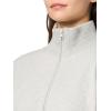 Norma Kamali Women’s Oversized Turtle Bomber Jacket to Waist(Light Heather Grey)