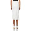 Norma Kamali Women’s Straight Skirt to Midcalf(Snow White)