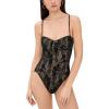 Norma Kamali Women’s Underwire Mio One Piece(Black Stretch Lace/Nude)