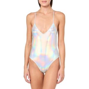Norma Kamali Women’s Low Back Fara Slip Mio(Hologram)