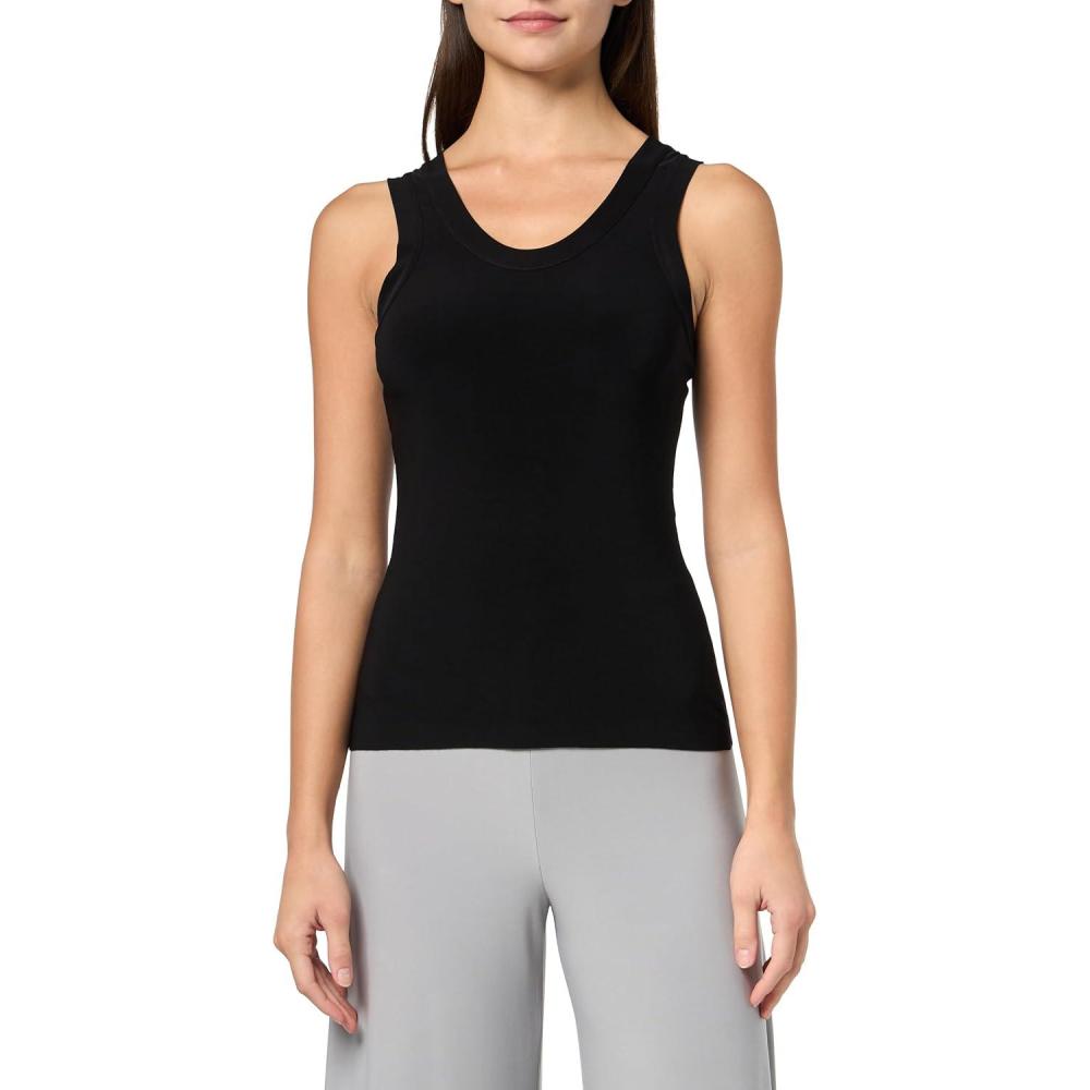 image:imageNorma Kamali Womens Racer TeeBlack