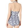 Norma Kamali Women’s Bill Mio One Piece Swimsuit(Chevron Zebra)