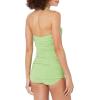 Norma Kamali Women’s Bill Mio One Piece Swimsuit(Gemini Green)