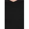 Norma Kamali Womens Cap Sleeve Shoulder Pad Top(Black)
