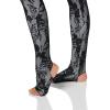 Norma Kamali Women’s Long Sleeve Slim Fit Turtle Catsuit W/Footie(Blk Stretch Lace/Wht)