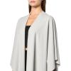 Norma Kamali Women’s Shawl Wrap(Light Heather Grey)