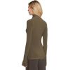 Norma Kamali Women’s Slim Fit Long Sleeve Turtle Top(Bark)