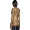 Norma Kamali Women’s Slim Fit Long Sleeve Turtle Top(Bronze)